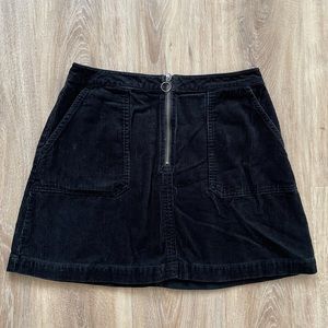 BP black corduroy mini skirt